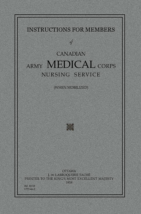 Reproduction of Nursing Service manual